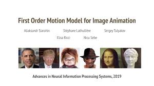 First Order Motion Model